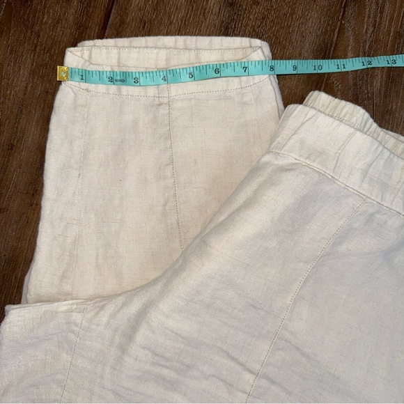 Eileen Fisher Organic Linen Lantern Pant XL Cream Ankle - Picture 3 of 13